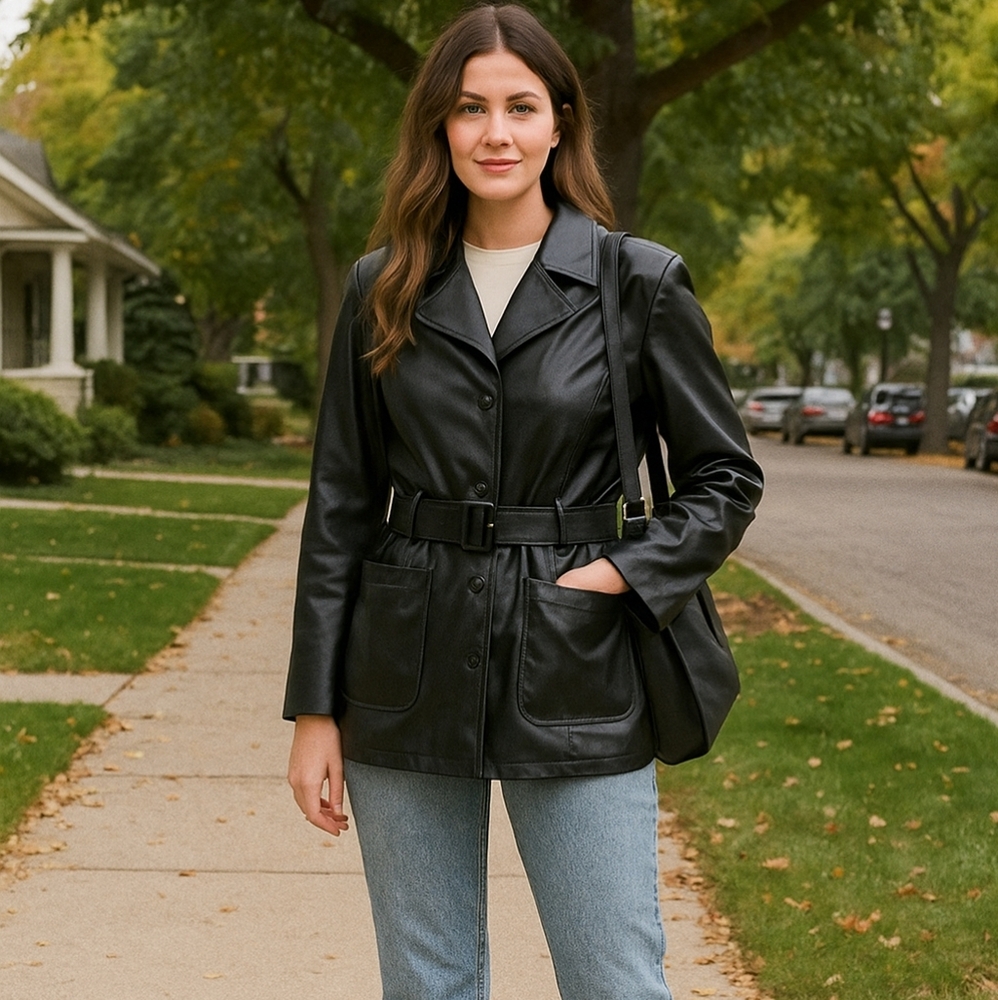 Black Pleather Jacket